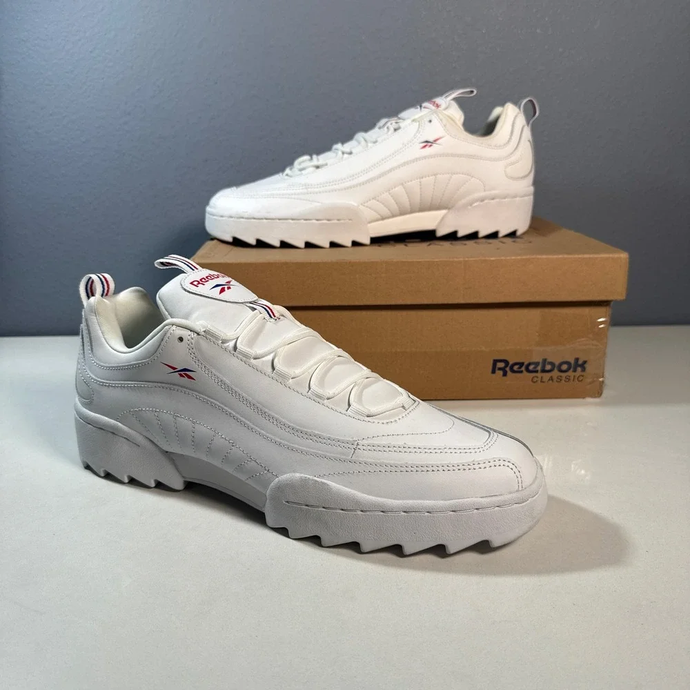 Reebok DMX Series 1200 Low Unisex 10.5 White Chunky Retro Sneakers